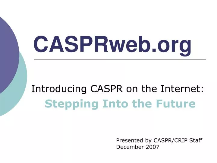 casprweb org