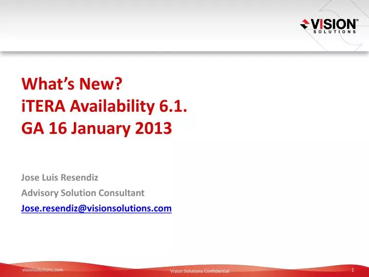 what s new itera availability 6 1 ga 16 january 2013