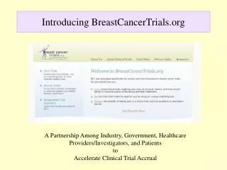 Introducing BreastCancerTrials