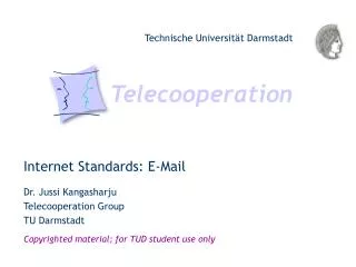 Internet Standards: E-Mail
