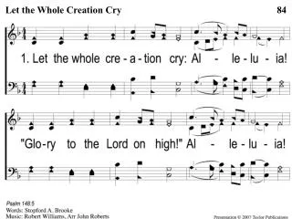 1 1 let the whole creation cry
