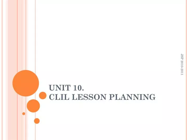 unit 10 clil lesson planning