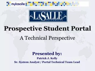 Prospective Student Portal A Technical Perspective