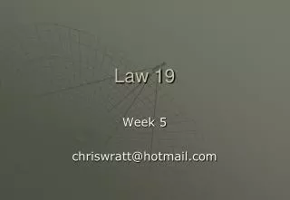Law 19