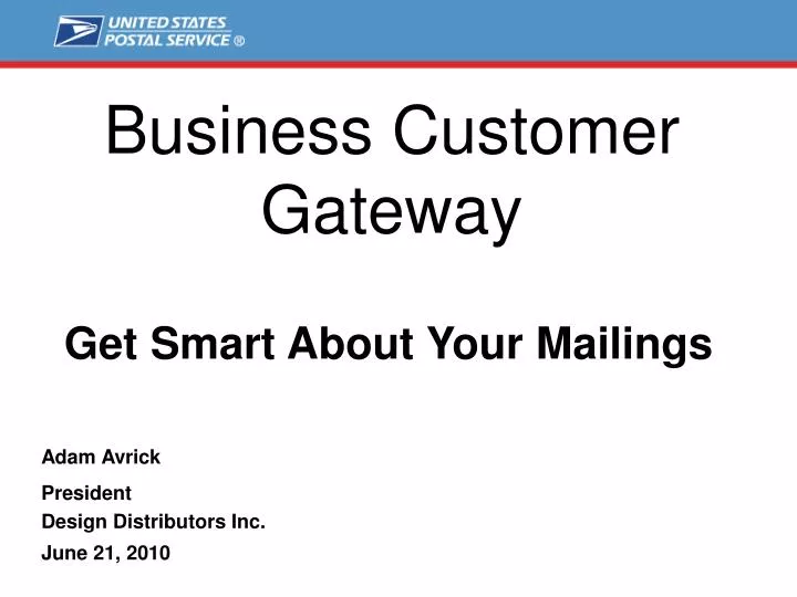 business customer gateway