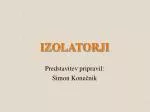 IZOLATORJI - slide 1