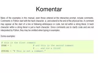 komentar