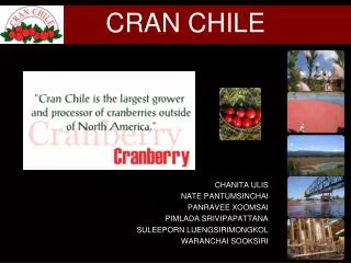 CRAN CHILE