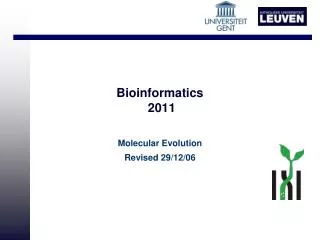 Bioinformatics 2011