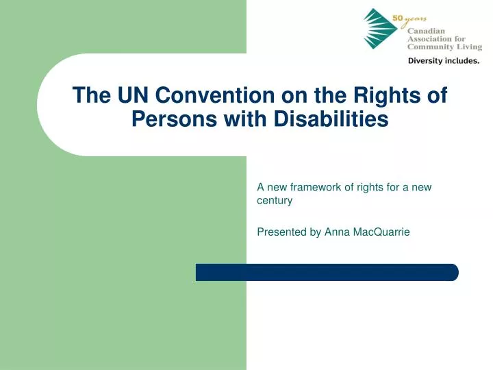 the un convention on the rights of persons with disabilities