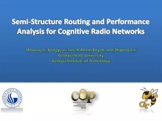 Semi-Structure Routing and Performance Analysis for Cognitive Radio Networks