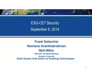 ESG-CET Security September 6, 2014
