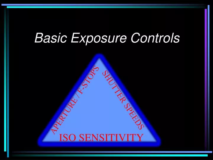 basic exposure controls