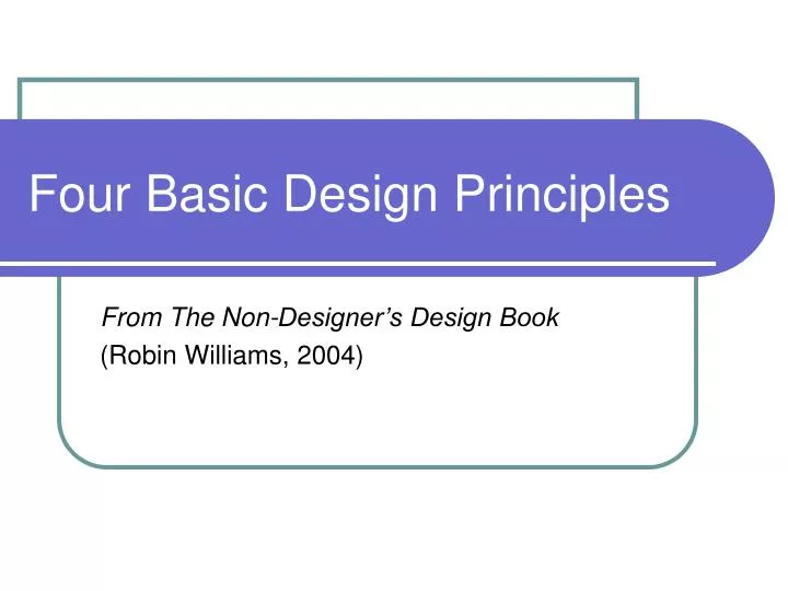 four basic design principles