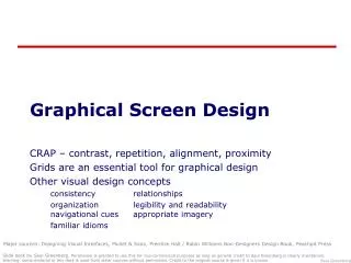 Graphical Screen Design