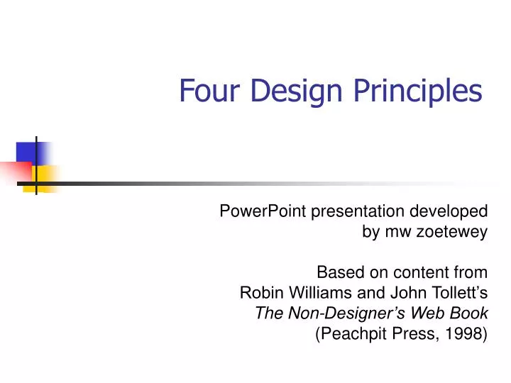four design principles
