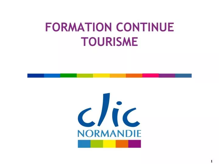 formation continue tourisme