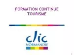 FORMATION CONTINUE TOURISME - slide 1