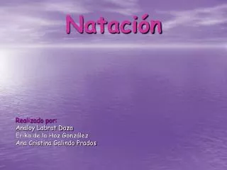 nataci n