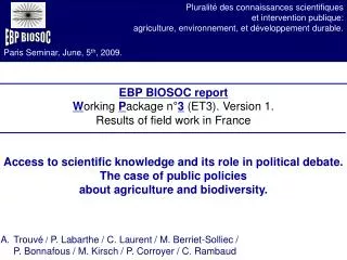 EBP BIOSOC