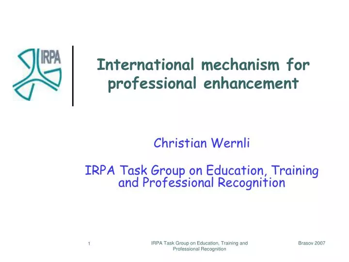 international mechanism for professional enhancement