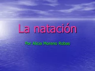 la nataci n