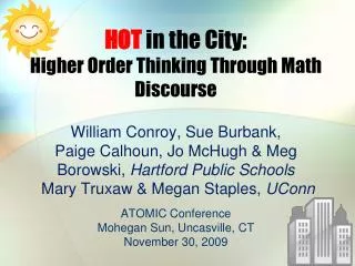 A Mathematics Learning Discourse