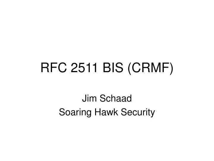 rfc 2511 bis crmf