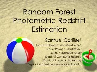 Random Forest Photometric Redshift Estimation