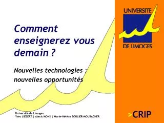 comment enseignerez vous demain
