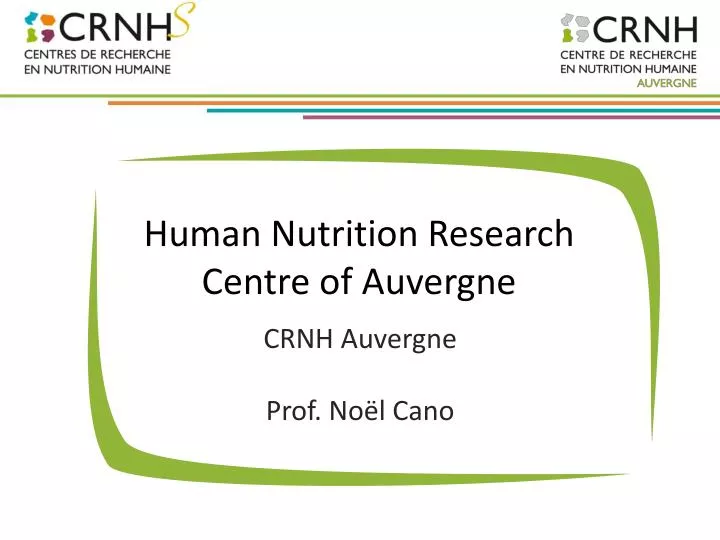 human nutrition research centre of auvergne