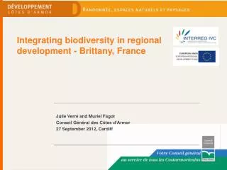 Integrating biodiversity in regional development - Brittany, France