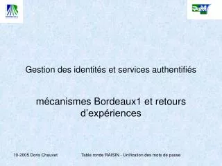 gestion des identit s et services authentifi s