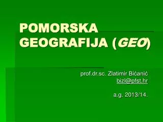 pomorska geografija geo