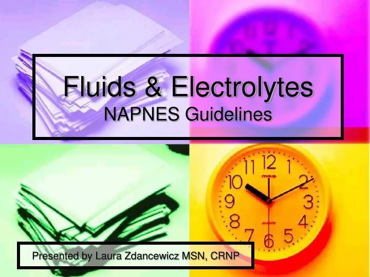 fluids electrolytes napnes guidelines