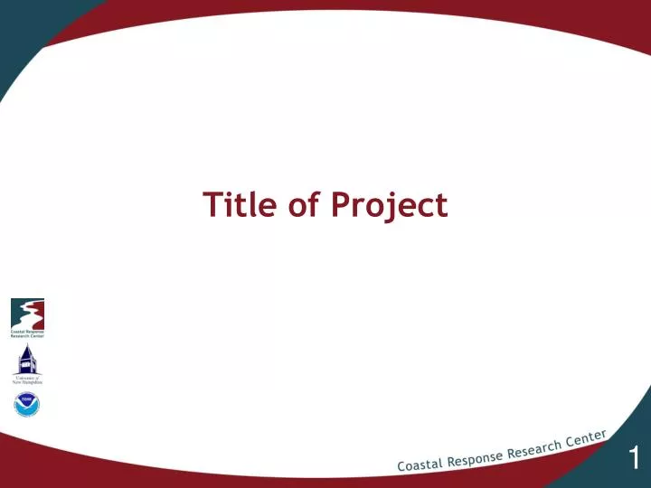 title of project