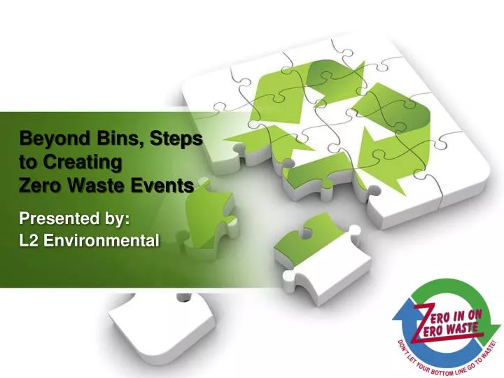 beyond bins steps to creating zero waste events