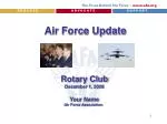 Air Force Update - slide 1