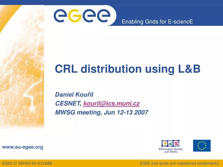 crl distribution using l b