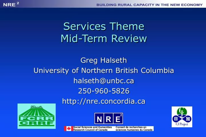 services theme mid term review