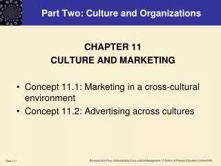 Part Two: Culture and Organizations