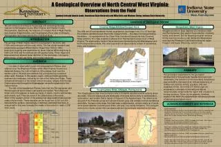 A Geological Overview of North Central West Virginia: Observations from the Field