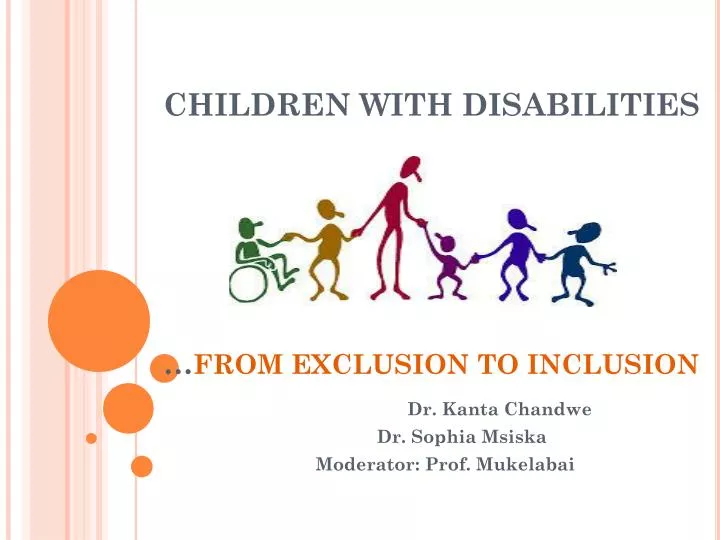 children with disabilities from exclusion to inclusion