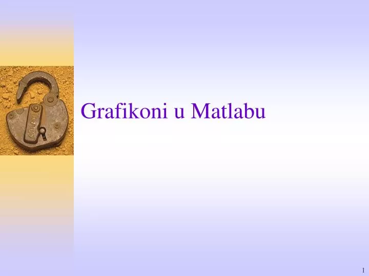 grafikoni u matlabu