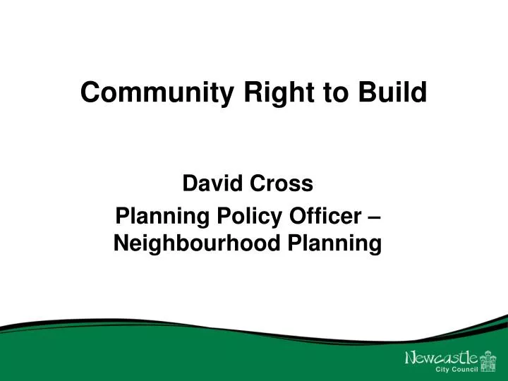 community right to build