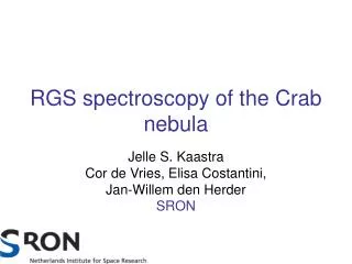 RGS spectroscopy of the Crab nebula