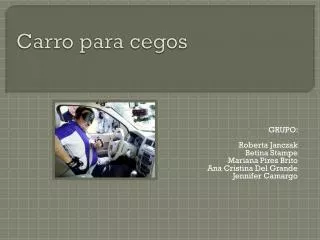 carro para cegos