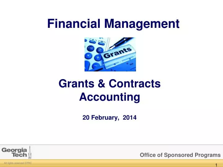 grants contracts accounting 20 february 2014