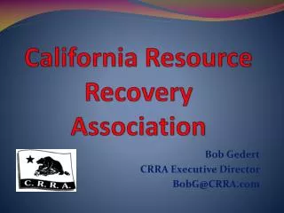 california resource recovery association