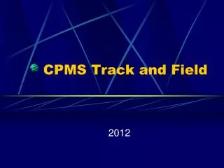 CPMS Track and Field